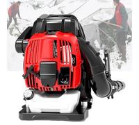 Puissant sac à dos souffleur de feuilles à 4 temps, moteur refroidi par air de 2,2 kW 76 cc avec vitesse du vent de 90 m/s et régulateur de vitesse, idéal pour le nettoyage de la cour