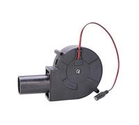 Puissant ventilateur 12 V haute vitesse avec conduit de 3,3 cm adapté pour une ventilation efficace dans le jardin dans le projet et le travail des métaux pour le camping en plein air barbecue