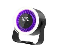 Puissant ventilateur de bureau portable 9 vitesses chargement USB puissant ventilateur de refroidissement pour bureau à domicile bureau refroidissement LED