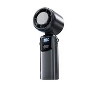 Puissant ventilateur de refroidissement à suspendre avec moteur turbo réglable à 5 vitesses et écran LED intégré pour activités de plein air Ventilateur de cou à affichage numérique LED