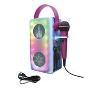 Lexibook Enceinte Bluetooth La Reine des Neiges – Lumineuse multicolore, micro, SD/TF – Bleu/Violet