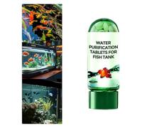 Puissante tablette de purification de l'eau d'aquarium, tablettes de purification de l'eau pour aquarium, tablettes de purification de l'eau d'aquarium, non toxique et purification rapide de l'eau,