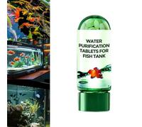 Puissante tablette de purification de l'eau d'aquarium, tablettes de purification d'eau portables pour le bronzage des poissons, traitement de l'eau cristalline pour aquarium (1 pièce)