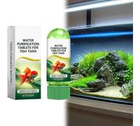 Puissante tablette de purification d'eau d'aquarium pour aquarium, tablettes de purification de l'eau portable, tablettes purifiantes pour éliminer la turbidité des aquariums Generic