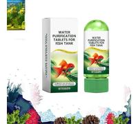 Puissante tablette de purification d'eau d'aquarium, tablettes de purification d'eau portables pour aquarium, élimine toutes sortes d'eau d'aquarium (1 pièce)