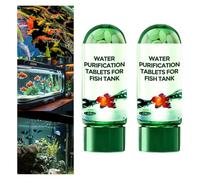 Puissantes tablettes de purification de l'eau pour aquarium, tablettes de purification de l'eau d'aquarium, non toxiques et purification rapide de l'eau, dissolvant d'aquarium (2)