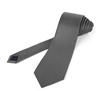 Puistr Cravate XL pour homme extra longue de 8,5 cm de couleur unie + coffret cadeau, Gris anthracite, Medium