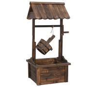 Puits à souhait avec pompe 57x50x112 cm bois de sapin massif