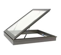 Puits de lumière de Toit, fenêtre de Toit en Verre trempé, Cadre en Alliage d'aluminium, étanche à la poussière et à la Pluie, Personnalisable, pour combles, Couloir, véranda, A01, 75 x 75 c