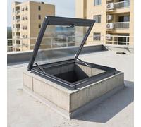 Puits De Lumière Sur Le Toit, Trappe D'accès De Toit De Ventilation De Grenier Avec Poignée, Tige De Support Hydraulique, Large Gamme D'utilisations(75cm/29.5in)