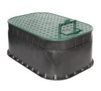 Puits rectangulaire moyen 113 NANO 43,8 x 30,7 H 17,6 cm couvercle vert avec ...