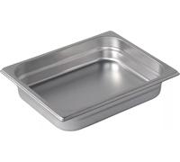 PUJADAS Récipients GN 1/2 Acier inoxydable 18/10, Profondeur : 65 mm, Contenu : 4,10 litres