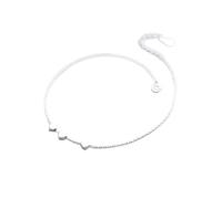PUJIANA Bracelet de Cheville Délicat - Argent Sterling 925 Mode Mignon Trois Coeurs Bracelets de Cheville for Femmes Dame Argent 925 Bijoux Cadeau d'anniversaire