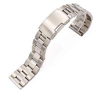 PUJIANA Bracelet de montre en métal, bracelet de montre en acier inoxydable, bracelet à extrémité droite(20mm)