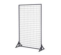 pujindu Cadre en Grillage Métallique, Grille D'exposition d'art en Fer sur Pied pour La Maison, Cloison Décorative pour Balcon, Magasin Et Bureau (Couleur : Noir, Taille : 100X60CM)