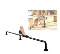pujindu Kit De Repose-Pieds pour Bar, Repose-Pieds De Bar Complet en Acier Inoxydable sur Pied pour Comptoirs De Pubs Et Restaurants Commerciaux(120cm/47.2in)