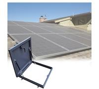 pujindu Trappe De Toit en Acier Inoxydable, Lucarne Sécurisée Anti-effraction, Couvercle De Trappe d'entretien, Fenêtre D'accès pour Installation en Terrasse pour sous-Sol(LxW-60x60cm/23.6x23.6in)