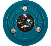 Green Biscuit Rondelle d'entraînement Originale des équipes de la LNH (San Jose Sharks) - Rondelle de Hockey Hors Glace/de Rue