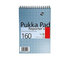 Pukka Bloc métallique 140 x 205 mm durable pour une utilisation longue durée Feuilles perforées Taille pratique pour un transport facile 160 pages de papier 80 g/m² par bloc Dimensions : 140 x 205 mm Lot de 3 carnets Réf NM001
