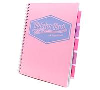 Pukka Cahier à spirales Rose pastel Format A4