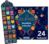 Pukka | Calendrier bien-être | « Bleu » | Thé aux herbes bio | Respectueux de l'environnement | Pas de chocolat | Sans lait | 24 sachets de thé | 21 variantes de thé