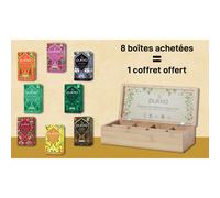 Pukka Coffret bambou Kit Découverte Lipton - 8 boites différentes d'infusions Pukka - Coffret en bois offert