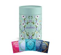 Pukka Coffret Découverte Thés et Infusions, Idée Cadeau Femme et Homme, Coffret Tisanes, Cadeau de Thé 100% Bio Saint Valentin, Anniversaire, 6 Saveurs, Menthe, Matcha, Nuit, Relax, 30 Sachets