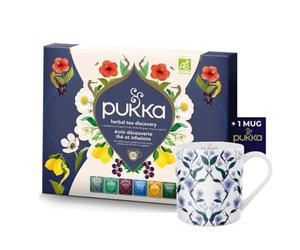 Pukka | Coffret Écrin Découverte &1 Mug |Thés & Infusions Biologiques et Ayurvédiques, Issus du Commerce Équitable 60 Sachets | 30 sachets &1 Mug Pukka