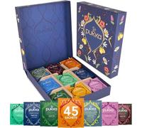 Pukka coffret Sélection, Idée Cadeau Femme et Homme, Coffret Cadeau Tisanes, Coffret Cadeau Thé 100% Bio Saint Valentin, Anniversaire, 9 Saveurs, Matcha, Gingembre, Fenouil, Camomille etc,45 Sachets