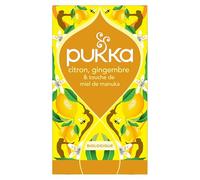 Pukka Infusion biologique et ayurvédique – Citron Gingembre & Miel de Manuka – 20 sachets