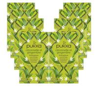 Pukka | Infusion Bio Citronelle et gingembre | Infusion Biologique et Ayurvédique, Issue du Commerce Équitable | 8x20 Sachets | 160 sachets