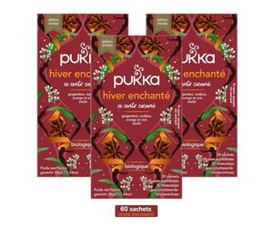Pukka | Infusion Bio Hiver enchanté | Infusion Biologique et Ayurvédique, Issue du Commerce Équitable | 3x20 Sachets | 60 sachets