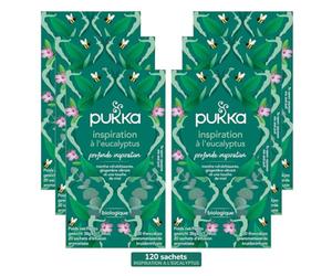 Pukka | Infusion Bio Inspiration a l'eucalyptus| Infusion Biologique et Ayurvédique, Issue du Commerce Équitable | 6x20 Sachets | 120 sachets