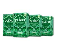 Pukka, Infusion Bio Thé vert Menthe & Matcha, Infusion Biologique, 100% des Ingrédients, 80 Sachets, Lot de 4x20 sachets