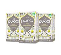 Pukka | Infusion Bio Trois Camomilles | Infusion Biologique et Ayurvédique| Issue du Commerce Équitable| 60 sachets | Lot de 3x20 sachets