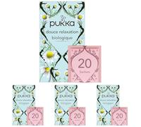 Pukka, Infusion Biologique et Ayurvédique, Douce Relaxation, 100% des Ingrédients Issus du Commerce Equitable, 20 Sachets (Lot de 4)
