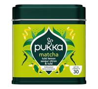 Pukka Matcha Bio Tulsi Citron - Poudre de matcha au basilic sacré & citron - Saveur fraîche et équilibrée - Idéal matcha latte & boissons bien-être - Boîte 30 g