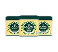 Pukka Matcha Bio Vanille Chai - Poudre de matcha bio à la vanille & épices chai - Saveur aromatique et épicée - Idéal matcha latte & boissons gourmandes - Boîte 30 g (Lot de 3)