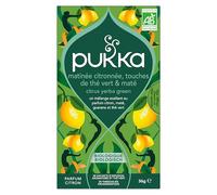 Pukka Matinée Citronnée Thé Vert & Maté bio, 20 Sachets