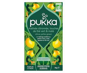 Pukka Matinée citronnée, touches de thé vert & maté 20s