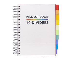 Pukka Pad B5 White Project Book with 10 Dividers