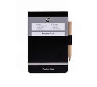 Pukka Pad - Carnet de poche noir avec stylo, format A7
