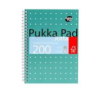 Pukka Pad Jotta JM021 Lot de 9 cahiers à spirales lignés 200 pages Format A5 80 g/m²