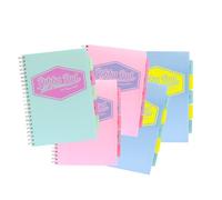 Pukka Pad Lot de 5 cahiers de projets - Carnet de notes A4 avec intercalaires, 200 pages lignées de 80 g/m², poches de rangement pour l'école, le bureau et les notes de révision