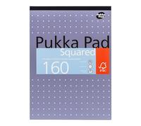 Pukka Pad Lot de 6 blocs quadrillés A4 5 mm 80 g/m² 160 pages