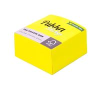 Pukka Pad Stickys - Cube de Notes Adhésives Carrées Jaune - Auto-adhésif et Facile à Repositionner pour Mémos, Rappels d'étude et Rendez-vous Personnels - 400 Feuilles de Papier 70GSM - 76x76mm