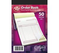 Pukka Pads 127x203mm 50 Set NCR Duplicate Order Book (Pack of 5) (Import Royaume Uni)