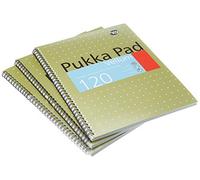 Pukka Pads Réf VJM/1 Cahier en papier vélin Reliure intégrale Ligné avec marge 80 g/m² 120 pages A4 Lot de 3 (Import Royaume Uni)