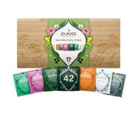 Pukka Tee Geschenkset, Bio Tee Box "Wohlfühlbox", Manuka Honig, Matcha, Aus nachhaltigem Bambus, Tee Set, Geschenkidee, 6 Varianten, 42 Teebeutel