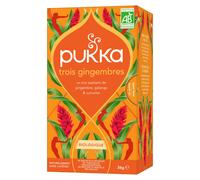 Pukka Thé 3 gingembres - Biologique et équitable - Boîte de 20 sachets